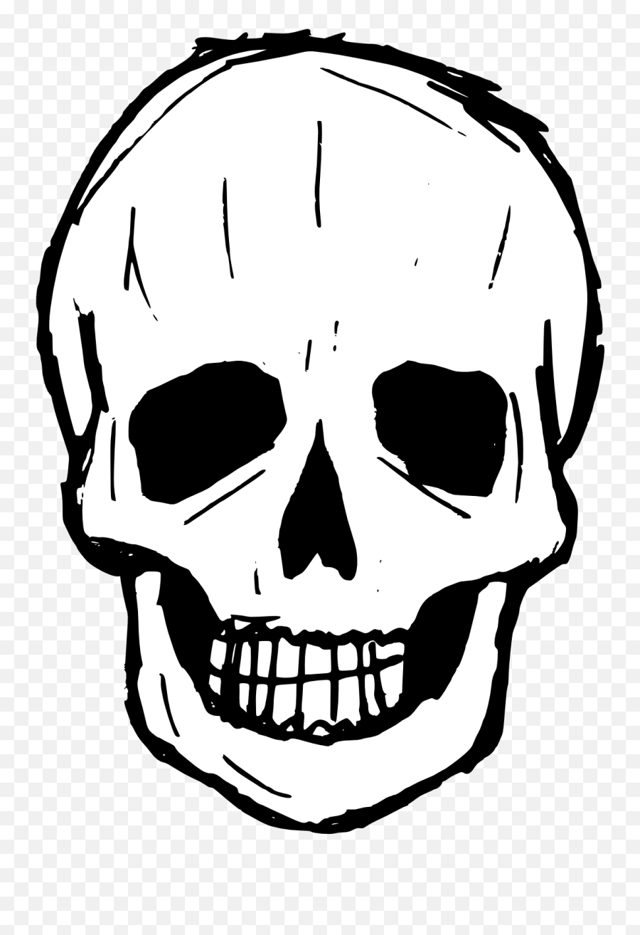 Scary Skull Pictures 47877 - Free Icons And Png Backgrounds Skull Drawing No Background Emoji,Skull Crossbones Emoji