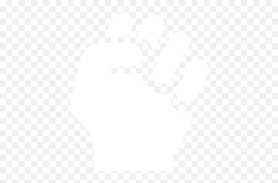 White Clenched Fist Icon - Free White Hand Icons Fist Icon Png White Emoji,Fist Emoticon