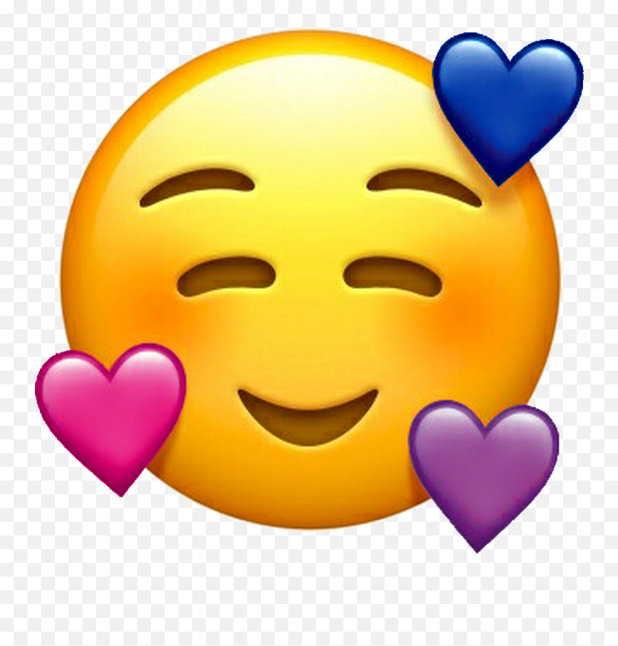 Bi Bisexual Bisexualpride Hearts Emoji - Smiling Face With 3 Hearts Emoji Png,Bisexual Emoji