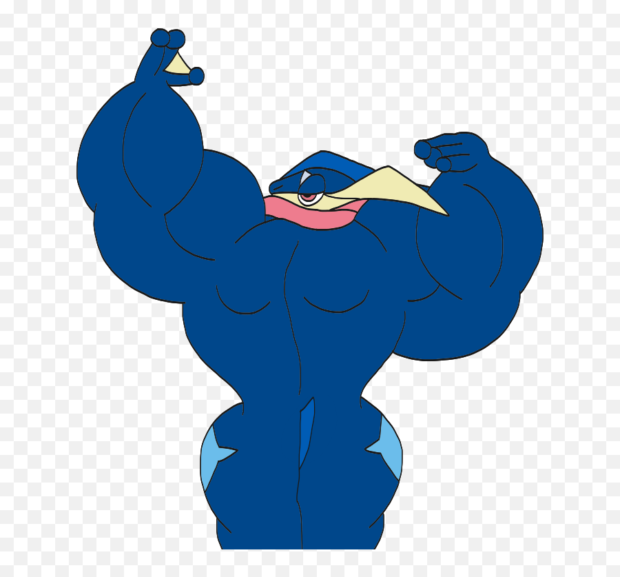 Thumbnail For Version As Of - Greninja Muscle Growth Clipart Greninja Muscular Emoji,Emoji Muscle