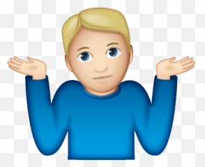 Man Shrugging - Emoji