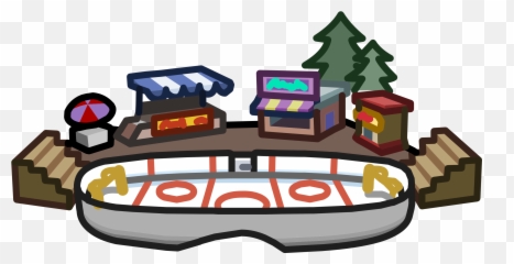 Ice Rink From Town - Ice Clipart Full Size Clipart Clip Art Emoji,Ice Skate Emoji