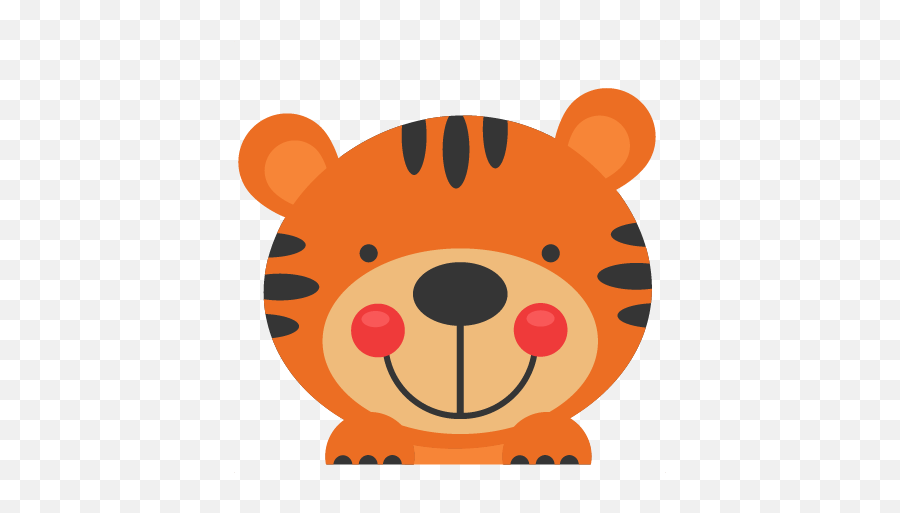 Peeking Animal Clipart - Cute Tiger Clipart Emoji,Peeking Emoji