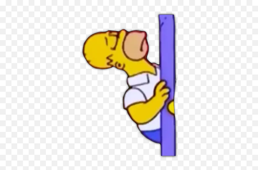 Offended Homer Stickers For Whatsapp - Homero Ofendido Stickers Emoji,Offended Emoji