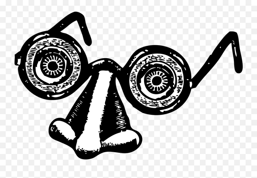 Fake Eyeglasses Nose - Nose Clip Art Emoji,Mardi Gras Emoji