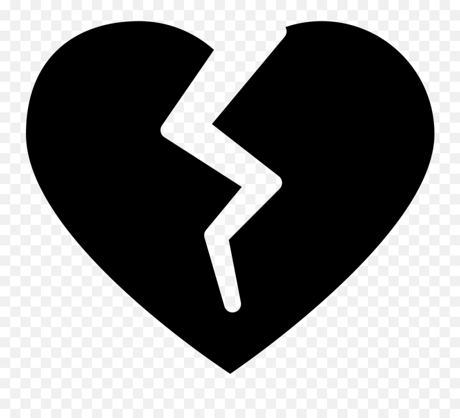 Broken Heart Silhouette Shape Comments - Broken Heart Silhouette Png Emoji,Keyblade Emoji