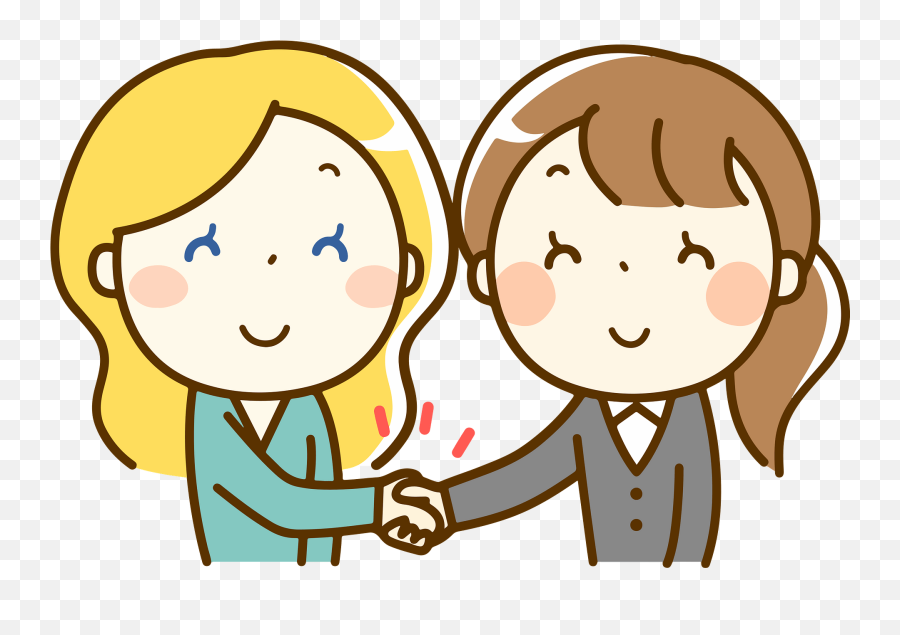 Women Shaking Hands Clipart - Cartoon Shake Hands Clipart Emoji,Shaking Head Emoji