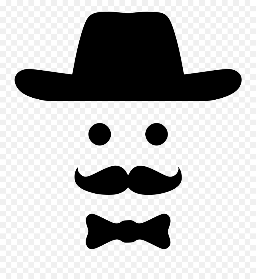 Download Bow Smile Fashion Hipster Man Svg Png Icon Free - Bow Tie And Mustache Svg Emoji,Cowboy Emoji Png