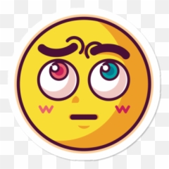 Best Anime Stickers Design By Humans - Happy Emoji