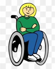 In Wheelchair Clipart - Girl Emoji