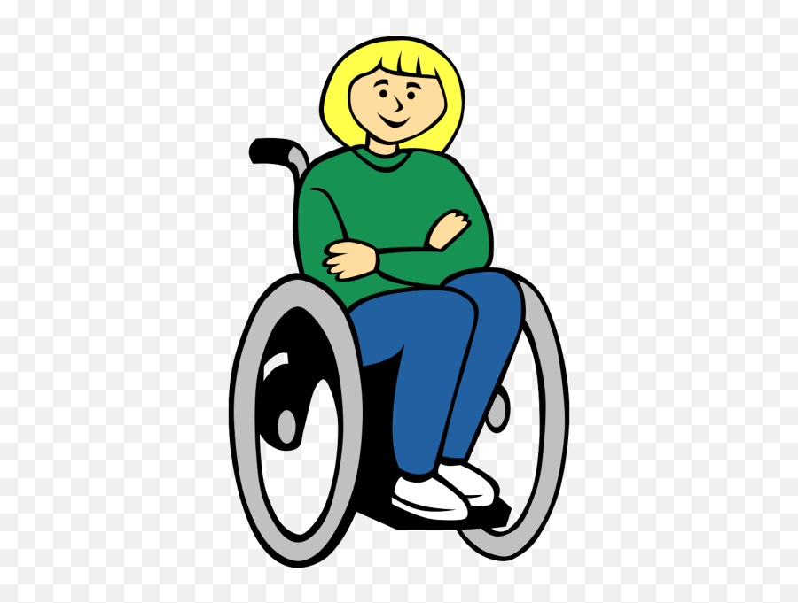 In Wheelchair Clipart - Girl In Wheelchair Clipart Emoji,Handicapped Emoji
