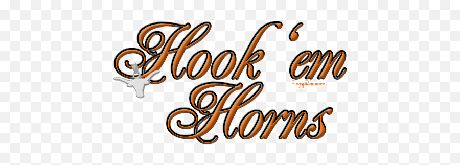 Hook Em Horns Clipart - Glittery Texas Long Horns Emoji,Hook Em Horns Emoji