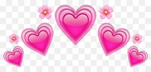 Heart Crown Pink Corazon Rosa Corona - Emoji