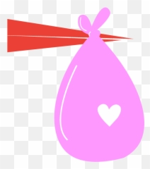 Girl Stork Baby Shower Snapchat Filter - Clip Art Emoji,Stork Emoji