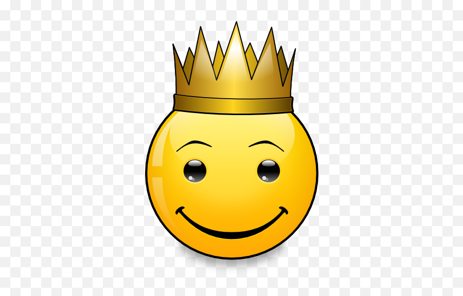 Smiley Archetype The King - Smiley Emoji,King Emoticons