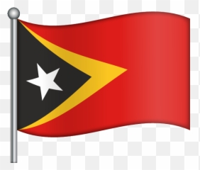 Timor - East Timor And Portugal Emoji,Red Flag Emoji