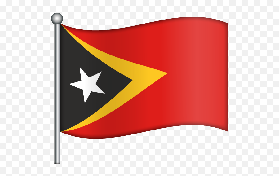 Timor - East Timor And Portugal Emoji,Red Flag Emoji
