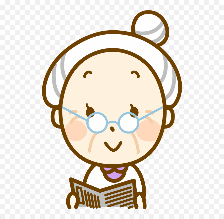 By Oksmith - Grandmother Cartoon Png Grandmother Clipart Emoji,Old Lady Emoji