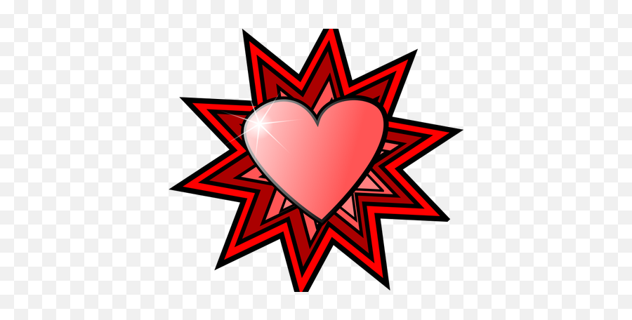 Love Heart With Sparkle Vector Image - Vector Graphics Emoji,Star Emotion