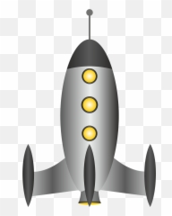 Rocket Spaceship Travel Nasa - Gray Ship Emoji