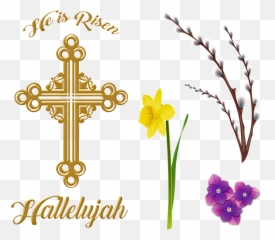 Religious Easter Jesus He Is Risen - Emoji