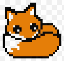 Pixilart - cute fox by Anonymous Fox Pixel Art Emoji