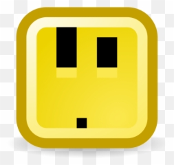 Confused Smiley Computer Pixelated - Clip Art Emoji