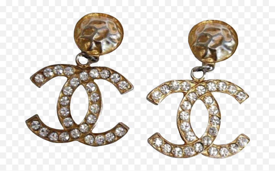 Chanel Earrings Earring Jewelries Jewel - Chanel Earrings Png Emoji,Earring Emoji