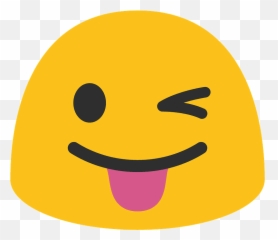 Winking face with tongue emoji clipart Free download - Android