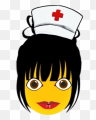 Emoji Infirmière Nurse Sticker - For Adult