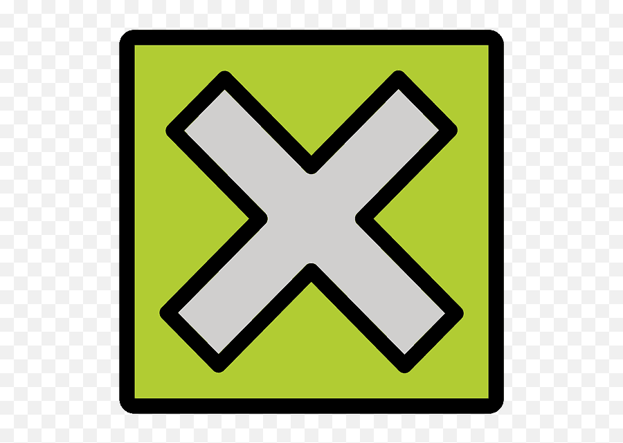 Cross Mark Button Emoji Clipart - Icon,Green Check Emoji