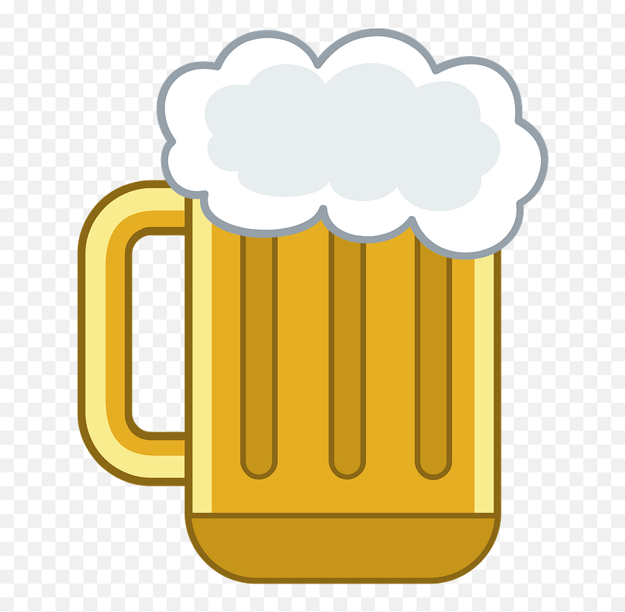 Beer Mug Clipart - Beer Glassware Emoji,Beer Mug Emoji