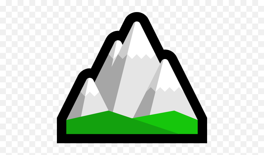 Emoji Image Resource Download - Windows Snowcapped Mountain Mountain Emoji,Emoji Snow