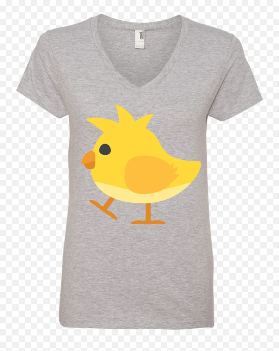 Chick 2 Emoji Ladiesu0027 V - Neck Tshirt U2013 That Merch Store Écija,Grey Emojis