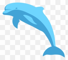 Blue Dolphin Clipart - Clipart Blue Dolphin Emoji,Miami Dolphins Emoji