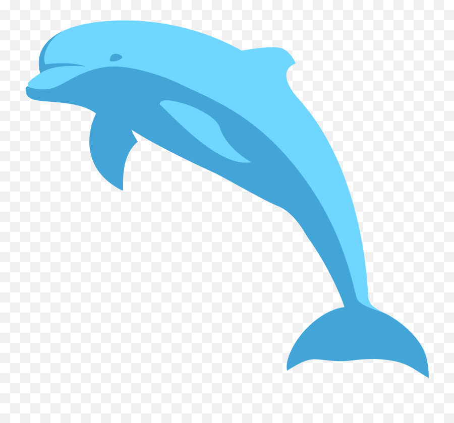 Blue Dolphin Clipart - Clipart Blue Dolphin Emoji,Miami Dolphins Emoji