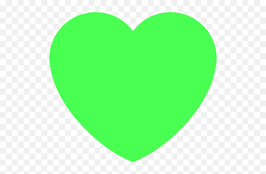 Green Heart Emoji,Neon Emoji
