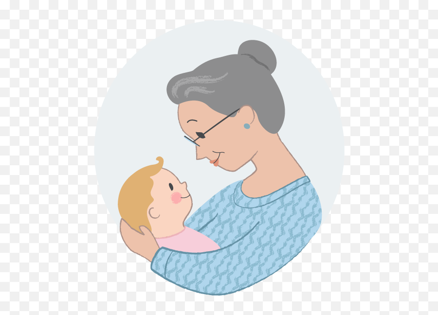 Grandma Clipart Loving Grandma Loving - Grandparent Emoji,Car Grandma Flower Emoji
