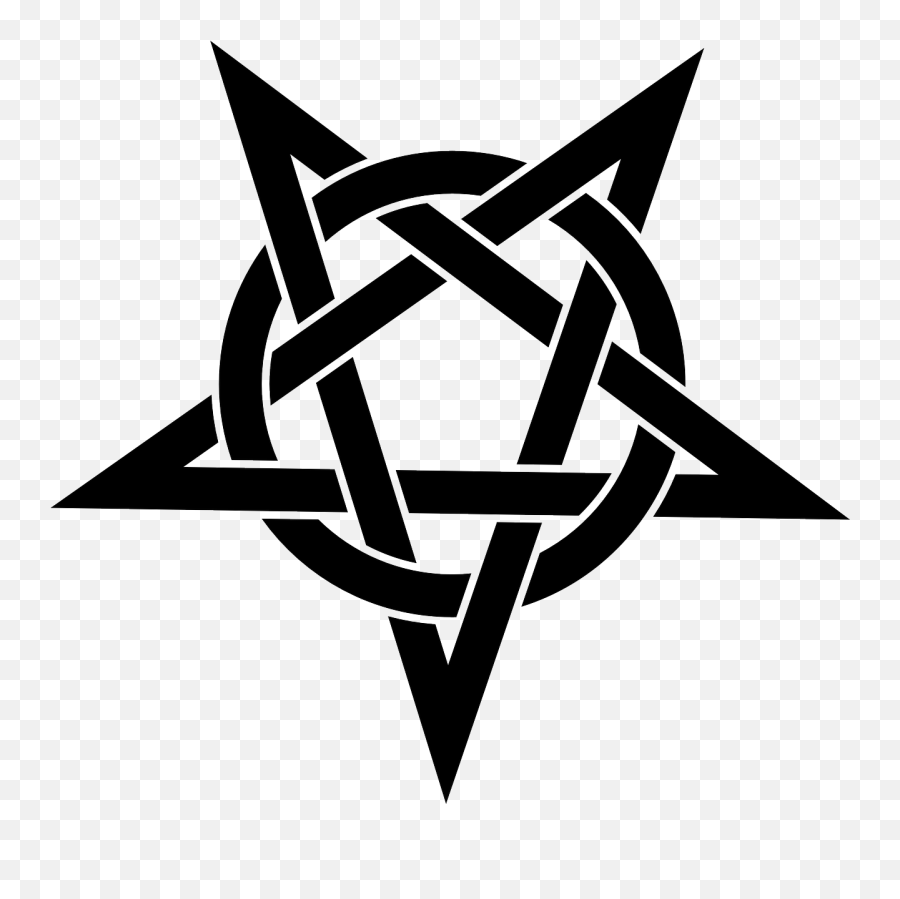 Pentagram Rouge Spot Symbol Pentalpha - Pentagram Clipart Emoji,Music Note Emoticon