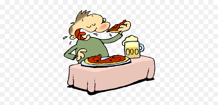 Free Cartoon Eating Pizza Download - Eating Clipart Transparent Background Emoji,Emoji Eating Pizza