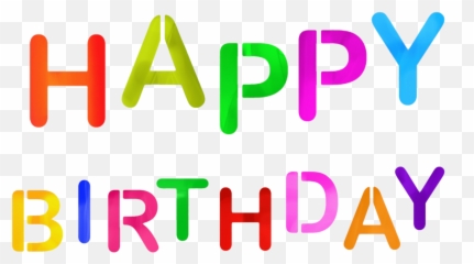 Happy Birthday Png - Colorful Sign Transparent Emoji