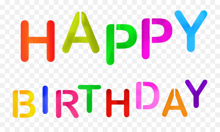 Happy Birthday Png - Colorful Happy Birthday Sign Transparent Emoji,Happy Birthday Emojis