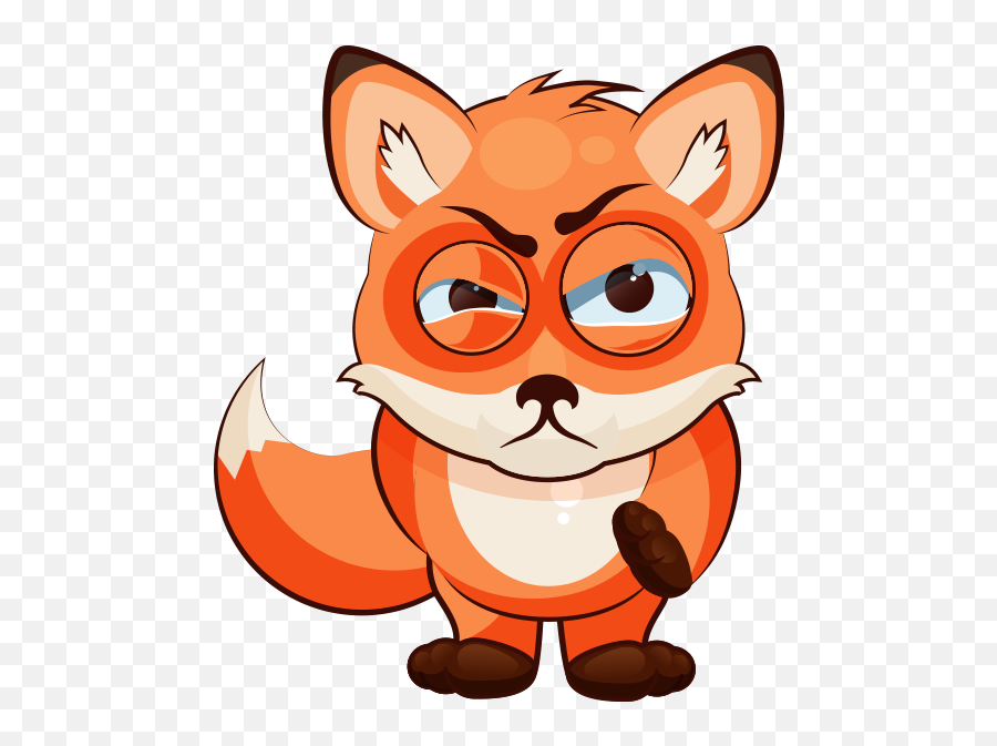 Fox Fun Emoji - Cartoon,Is There A Fox Emoji