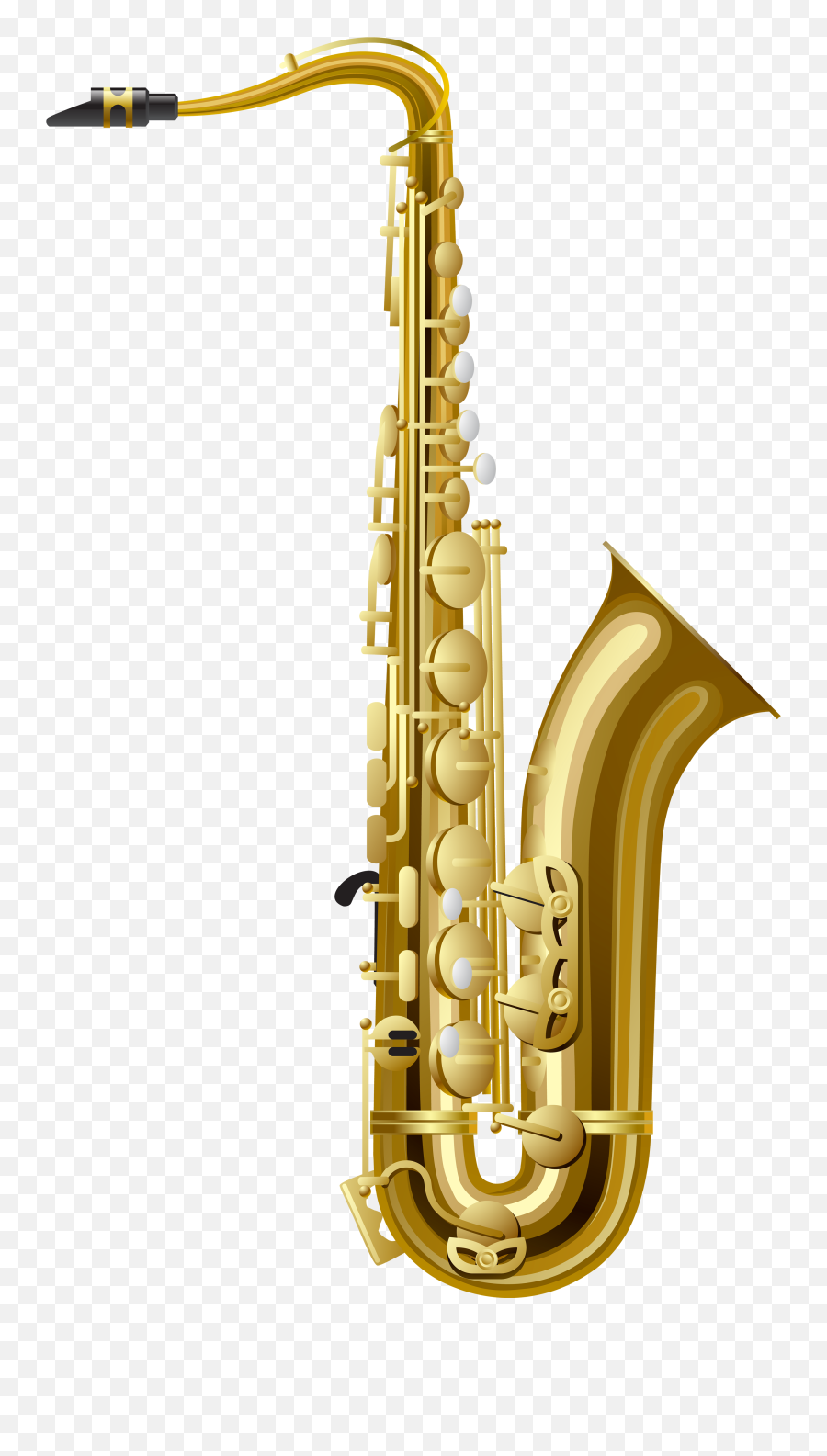 Saxophone Clipart Transparent - Saxophone Clipart Png Emoji,Saxophone Emoji
