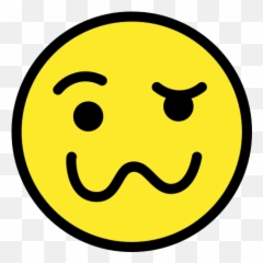 Face With Uneven Eyes And Wavy Mouth - Smiley Emoji