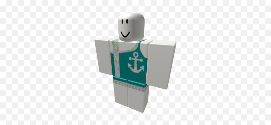 Teal Sparkle Leotard With Anchor - Stranger Things Eleven Roblox Emoji,Anchor Emoticon