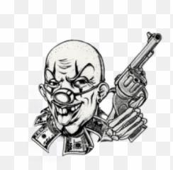 Download Free Png Clown - Tattoo Clown Png Emoji,Emoji Tattoo Gun