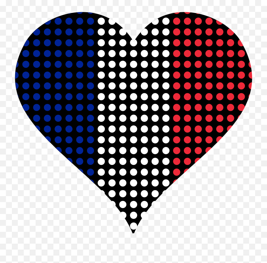 French Flag Clipart - France Flag In A Heart Emoji,French Flag Emoji