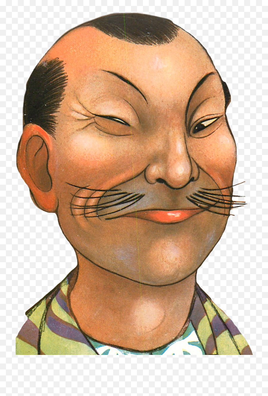 Chinese Man China Wink Winking Face Retro Vintage - Winking In China Emoji,Winking Face Emoji