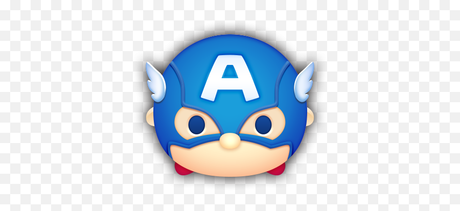 Captain America Tsum Tsum Marvel - Captain America Marvel Tsum Tsum Emoji,Captain America Emoji